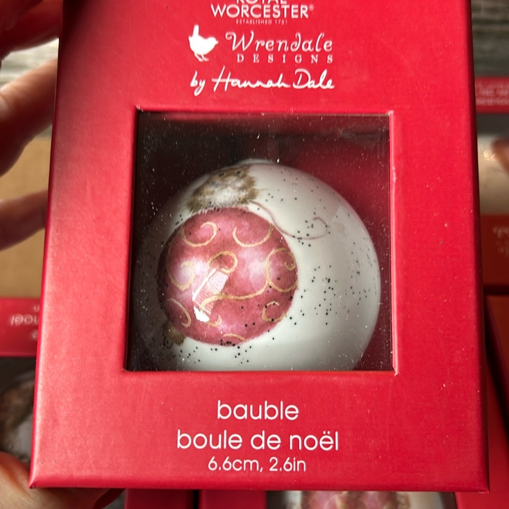 Royal Worcester mouse bauble